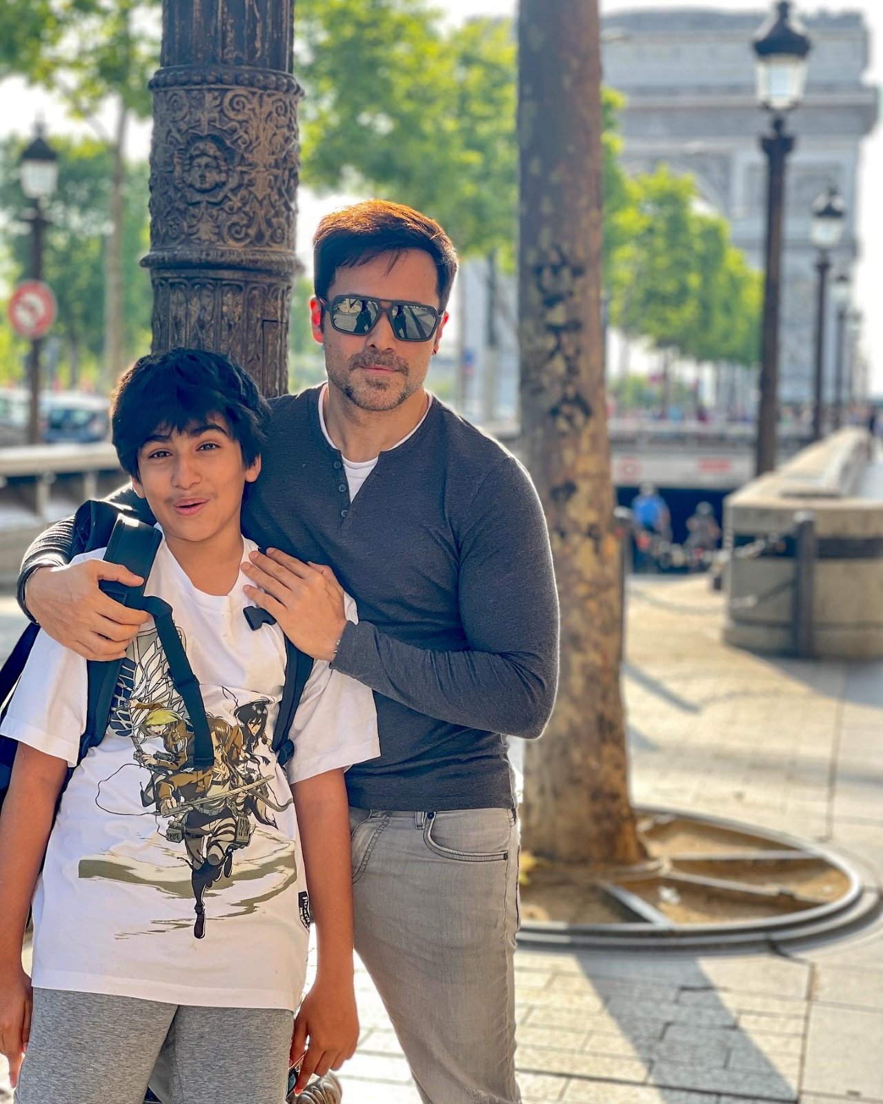 Emraan Hashmi and his son Ayaan Hashmi